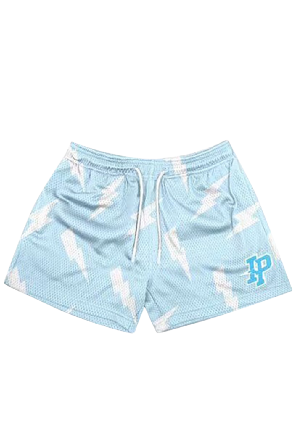 IP Lightning Bolt Print Mesh Shorts