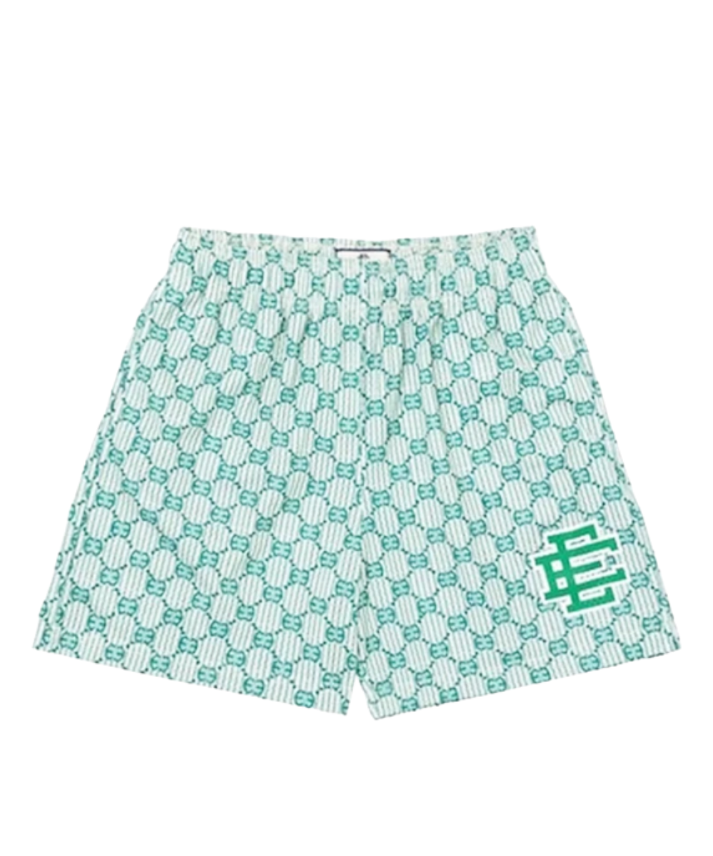 EE Grid Print Mesh Shorts