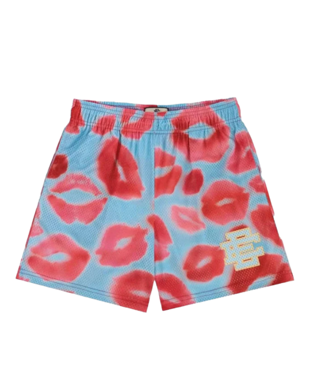 EE Kiss Lipstick Mesh Shorts
